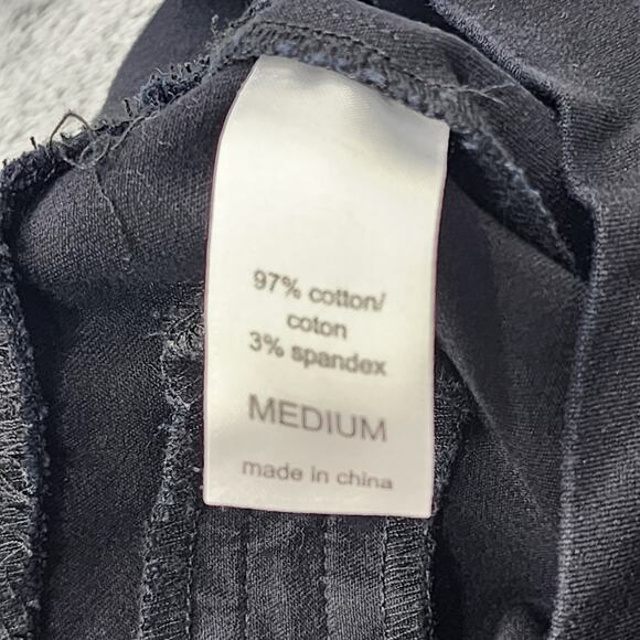 Maurices Pants Womens M Black Pull On Low Rise Skinny Crop Capri Stretch Chino - Picture 5 of 10